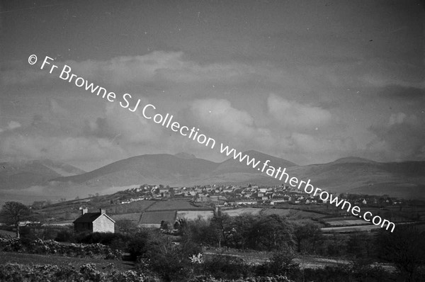 VARIOUS VIEWS OF TOWN AND MOURNE MOUNTAINS